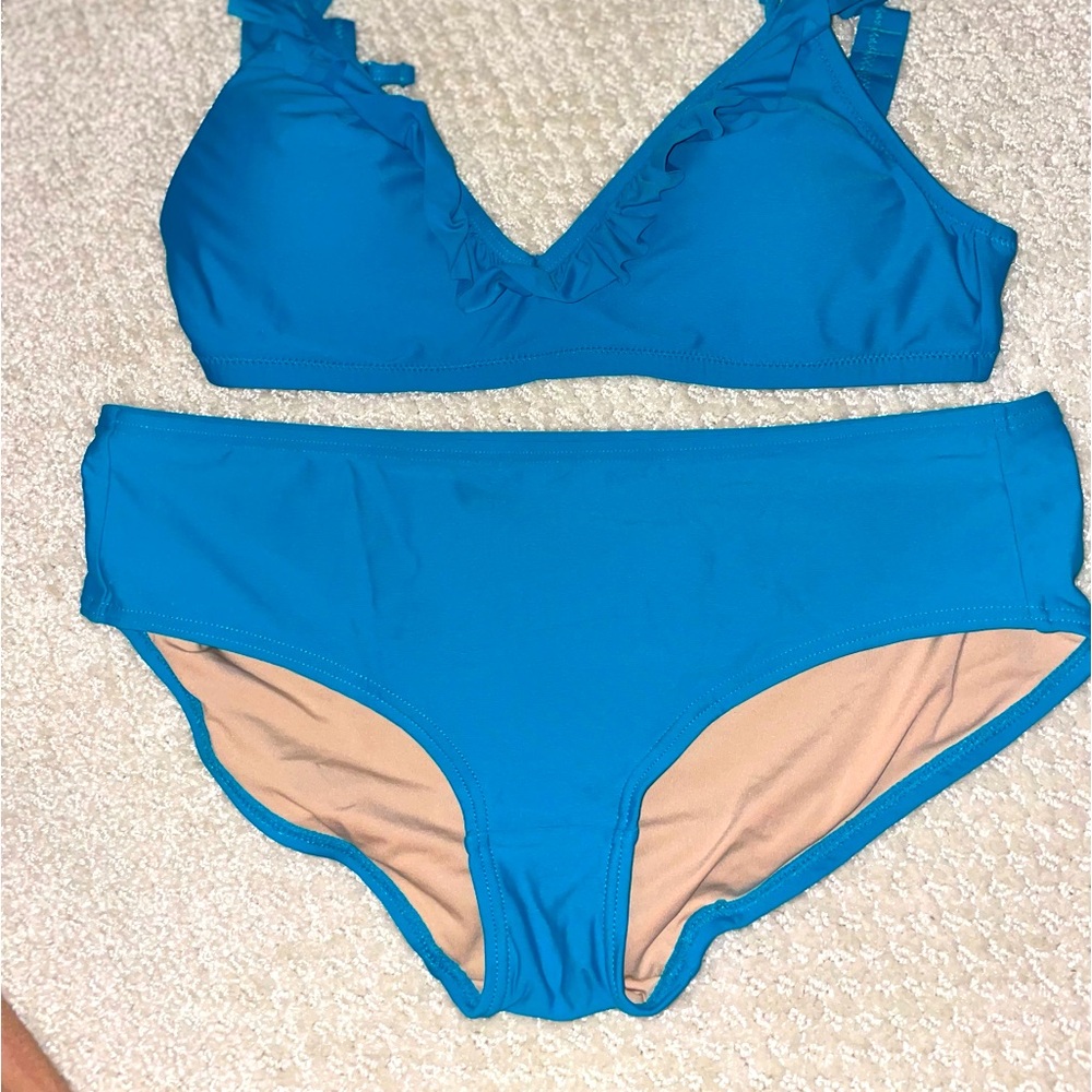 Teal J Crew swimsuit. New without tag.